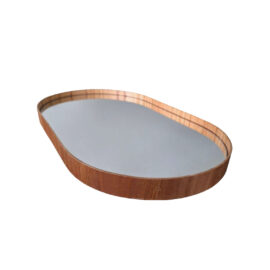 Bandeja Oval Espelhada 50x30cm