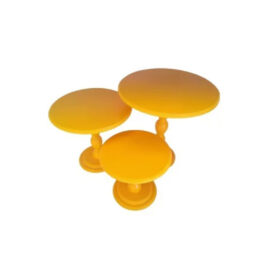 Boleira MDF Redonda Amarela G (30x29)