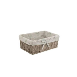 Cesta Palha/Tecido M