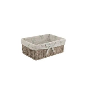 Cesta Palha/Tecido M
