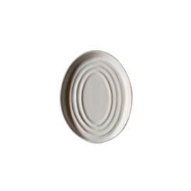 Descanso Talher Oval Porcelana Branco