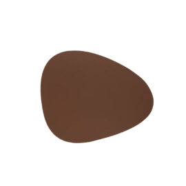 Jogo Americano Orgânico Couro Dupla Face Preto/Caramelo