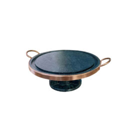 Kit Grelha 27cm com Rechaud de Pedra Sabao