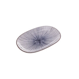 Prato Oval Porcelana Azul 25x15 Wolff