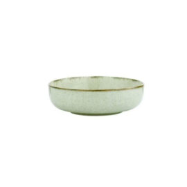 Prato Porcelana Salada Redonda Verde Água