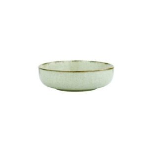 Prato Porcelana Salada Redonda Verde Água