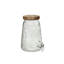 Suqueira 3,5L c/Tampa Acácia Vidro