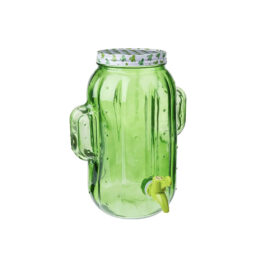 Suqueira Vidro Água/Suco Cacto Verde 5L