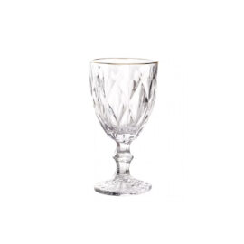 Taça Água com Detalhe Fio de Ouro Wolff