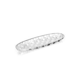 Travessa Vidro Oval Palhinha 30cm